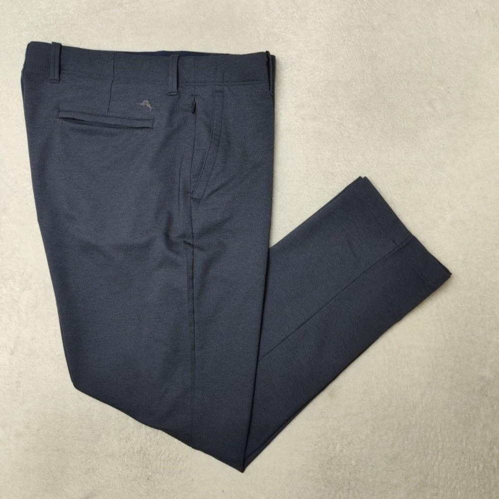 Tommy Bahama Pants Mens 36x30 Blue Slim Golf Performance Tech Stretch Travel